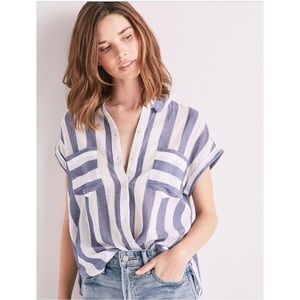 Lucky Brand tie back shirt
